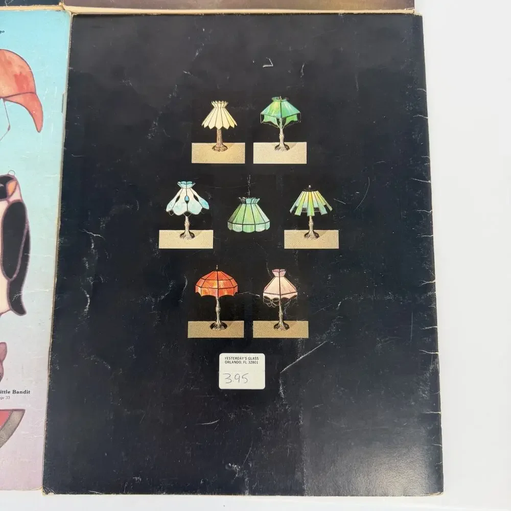 Lot 4 Stained Glass Lamps Terrariums Nature Luciano Miller Vtg Paperback Books